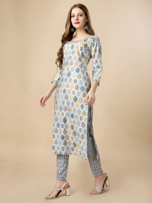 Unstitched Printed Cotton 2pcs