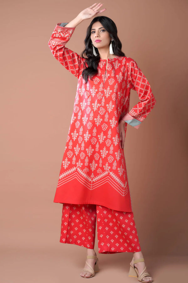 Unstitched Printed Lawn 2pcs